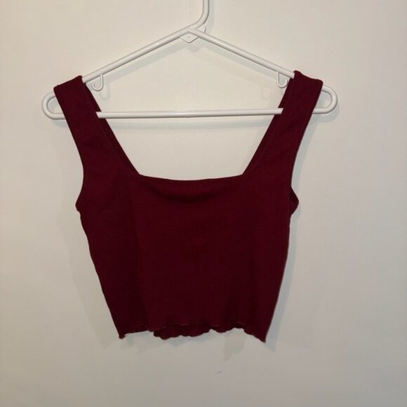 SHEIN Red Crop Fitted Tank Top - Picture 3 of 8
